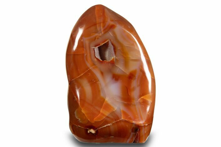 Free-Standing, Polished Carnelian Agate - Madagascar #317654